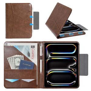 NIB-CoBak Premium Leather Case for iPad Pro 11" (M4/M5) 2024/2025, Cowhide Brown